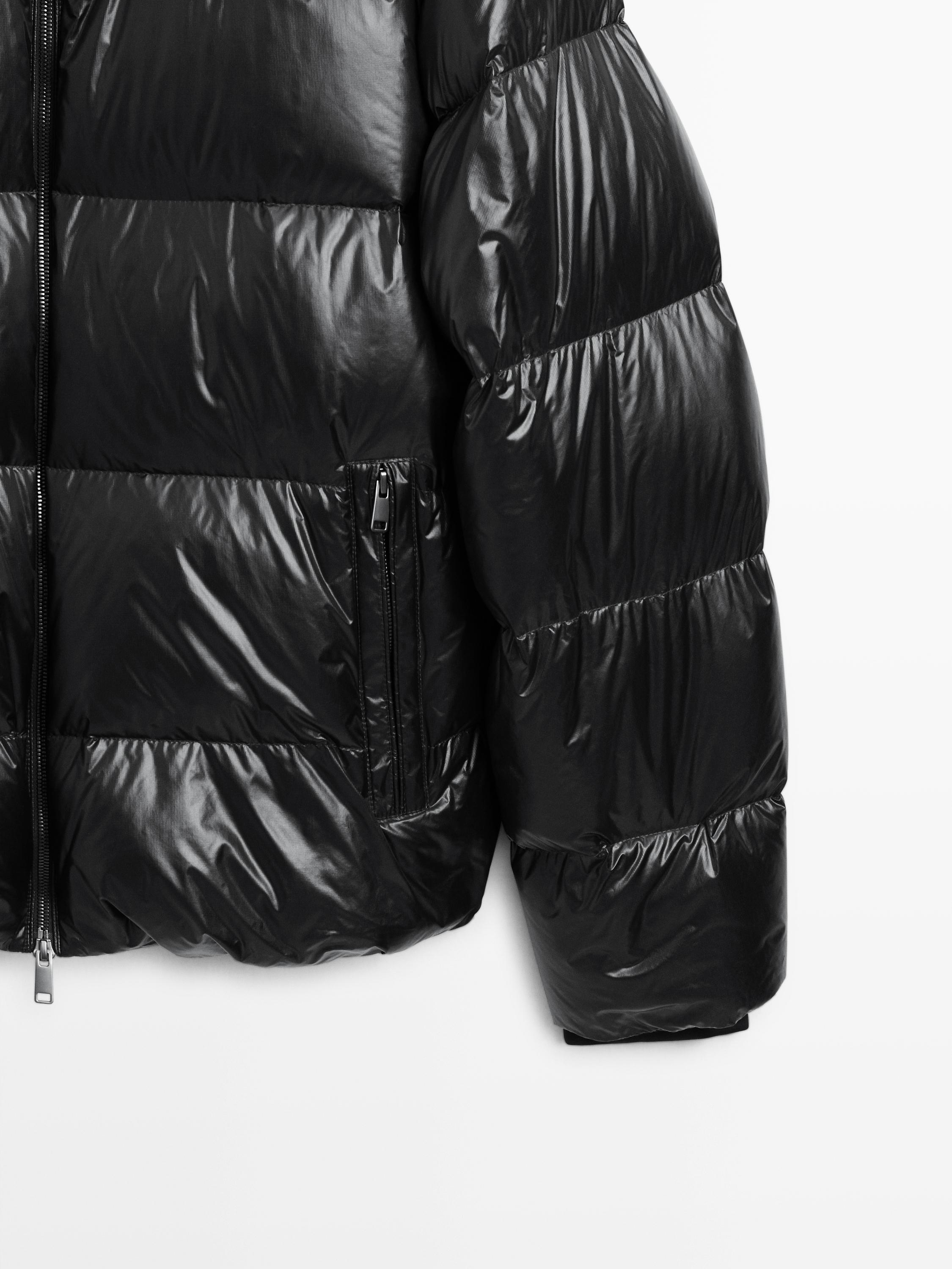 Down blend puffer jacket